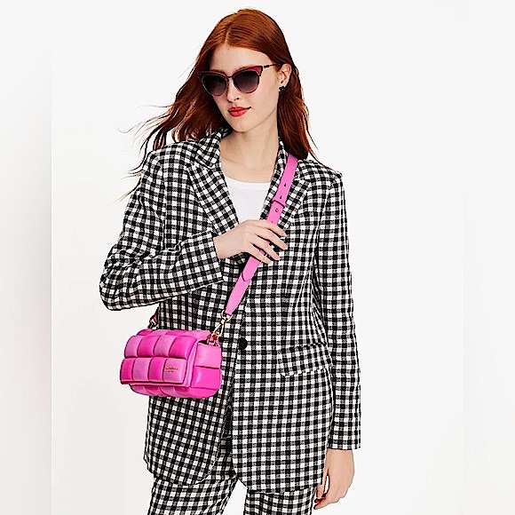 Kate Spade Boxxy Colorblocked East-west Crossbody In Vivid Snapdragon Multi Pink - Picture 14 of 14